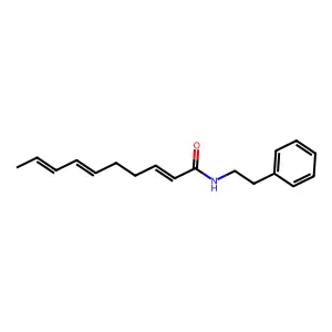 2,6,8-Decatrienamide, N-(2-phenylethyl)-, (2E,6Z,8E)- structure