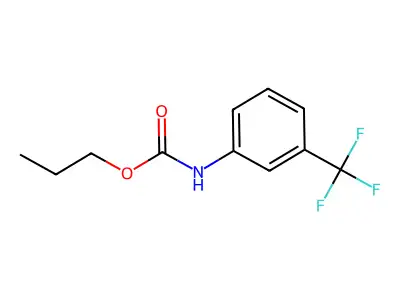 propyl N-[3-(trifluoromethyl)phenyl]carbamate structure