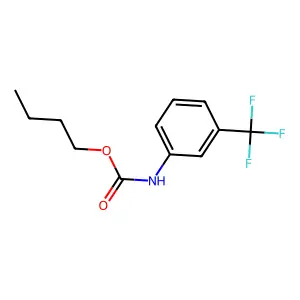 Butyl N-(3-trifluoromethylphenyl)carbamate structure