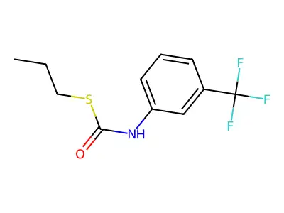 S-Propyl N-(3-(trifluoromethyl)phenyl)thiolcarbamate structure