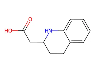 (1,2,3,4-Tetrahydroquinolin-2-yl)acetic acid structure