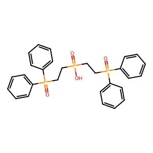 P,P-Bis(2-(diphenylphosphinyl)ethyl)phosphinic acid structure