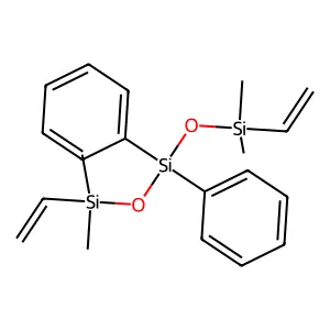 Trisiloxane, 1,5-diethenyl-1,1,5,5-tetramethyl-3,3-diphenyl- structure