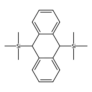Anthracene, 9,10-dihydro-9,10-bis(trimethylsilyl)- structure