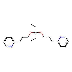 Diethyl-bis(3-pyridin-2-ylpropoxy)silane structure