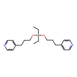 Diethyl-bis(3-pyridin-4-ylpropoxy)silane structure