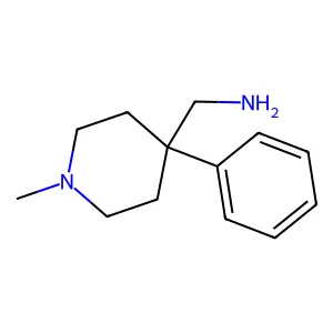 (1-Methyl-4-phenylpiperidin-4-yl)methanamine structure