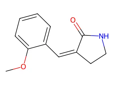 3-(2'-Methoxybenzylidene)-2-pyrrolidone structure