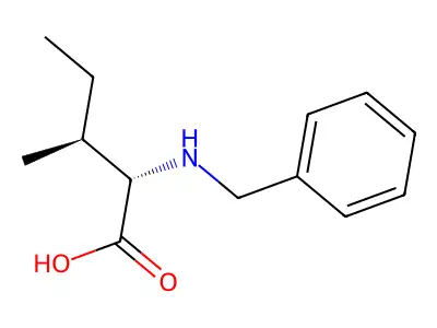 2-(Benzylamino)-3-methyl-pentanoic acid structure