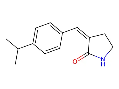 3-[(4-Propan-2-ylphenyl)methylidene]pyrrolidin-2-one structure