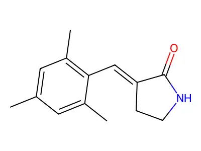 3-[(2,4,6-Trimethylphenyl)methylidene]pyrrolidin-2-one structure