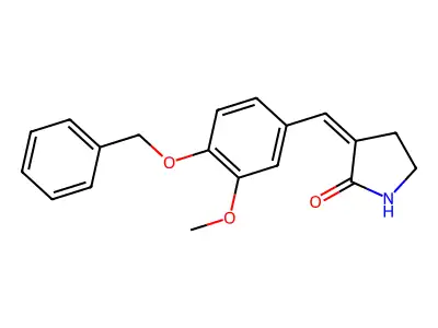 3-[(3-Methoxy-4-phenylmethoxyphenyl)methylidene]pyrrolidin-2-one structure