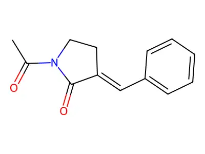1-Acetyl-3-benzylidenepyrrolidin-2-one structure