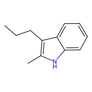 2-Methyl-3-propylindole structure