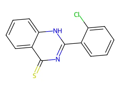 2-(2-chlorophenyl)quinazoline-4(3H)-thione structure