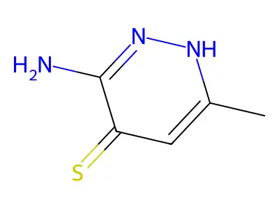 3-Amino-4-mercapto-6-methylpyridazine structure