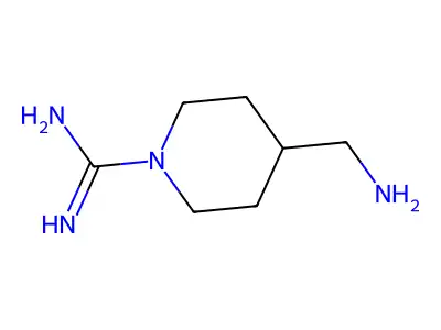 4-(Aminomethyl)piperidine-1-carboximidamide structure