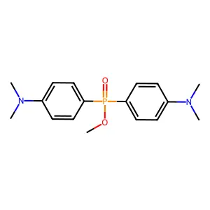 Phosphinic acid, bis[p-(dimethylamino)phenyl]-, methyl ester structure