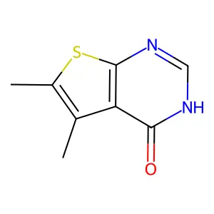 5,6-dimethyl-3H,4H-thieno(2,3-d)pyrimidin-4-one structure
