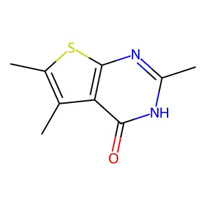 2,5,6-trimethyl-3H,4H-thieno(2,3-d)pyrimidin-4-one structure
