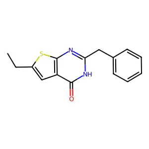 2-benzyl-6-ethyl-3H-thieno[2,3-d]pyrimidin-4-one structure