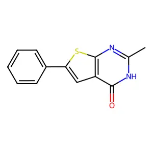 2-Methyl-6-phenyl-3H-thieno[2,3-d]pyrimidin-4-one structure