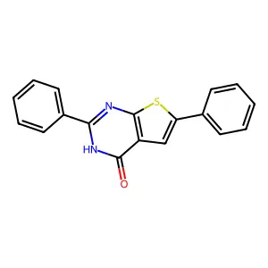 2,6-diphenylthieno[2,3-d]pyrimidin-4(3H)-one structure