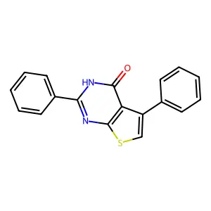 Thieno(2,3-d)pyrimidin-4(1H)-one, 2,5-diphenyl- structure