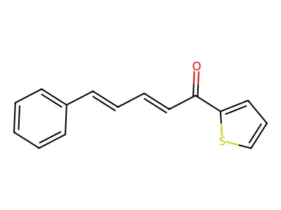 1-(2-Thienyl)-5-phenyl-2,4-pentadiene-1-one structure