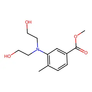 Methyl 3-[bis(2-hydroxyethyl)amino]-4-methylbenzoate structure