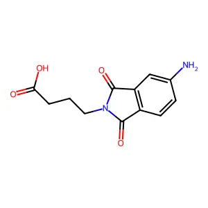 4-(5-Amino-1,3-dioxo-1,3-dihydro-isoindol-2-yl)-butyric acid structure