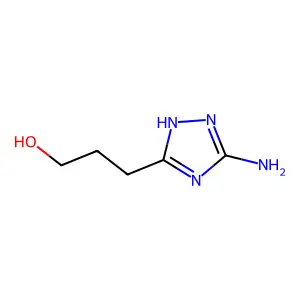 3-(5-amino-4H-1,2,4-triazol-3-yl)propan-1-ol structure