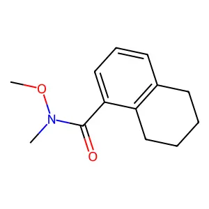N-methoxy-N-methyl-5,6,7,8-tetrahydronaphthalene-1-carboxamide structure