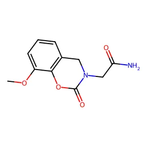 2H-1,3-Benzoxazine-3(4H)-acetamide, 8-methoxy-2-oxo- structure