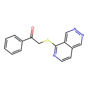 Acetophenone, 2-(pyrido[3,4-d]pyridazin-5-ylthio)- structure