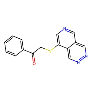 Acetophenone, 2-(pyrido[3,4-d]pyridazin-8-ylthio)- structure