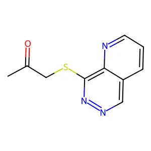 1-Pyrido[2,3-d]pyridazin-8-ylsulfanylpropan-2-one structure