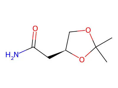 2-[(4S)-2,2-dimethyl-1,3-dioxolan-4-yl]acetamide structure
