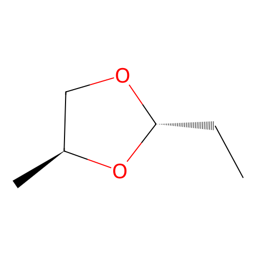 1,3-Dioxolane, 2-ethyl-4-methyl-, trans- structure
