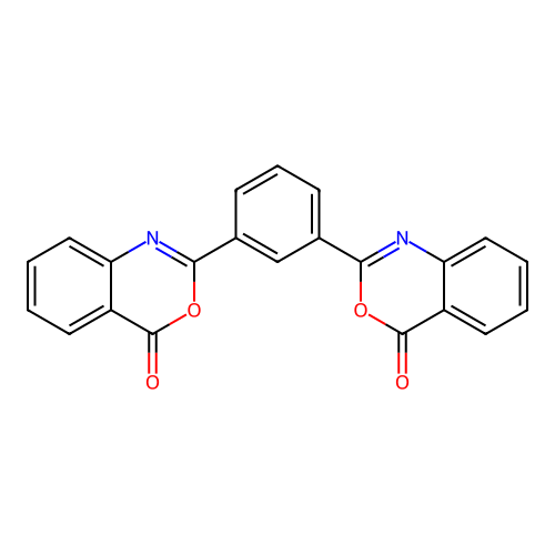 2,2'-benzene-1,3-diylbis(4H-3,1-benzoxazin-4-one) structure