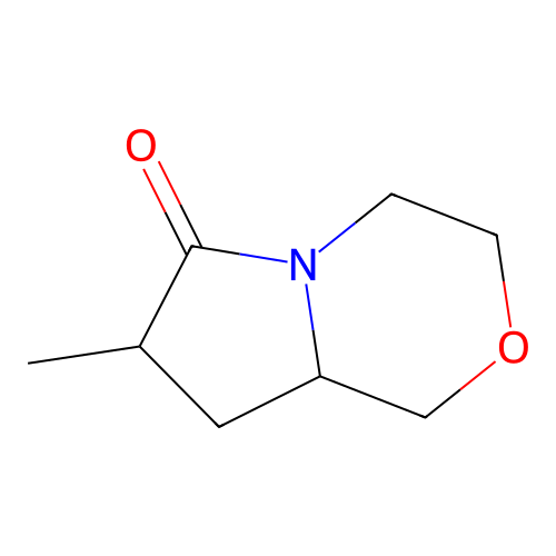 7-Methyltetrahydro-1H-pyrrolo[2,1-c][1,4]oxazin-6(7H)-one structure