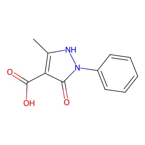 5-hydroxy-3-methyl-1-phenyl-1H-pyrazole-4-carboxylic acid structure