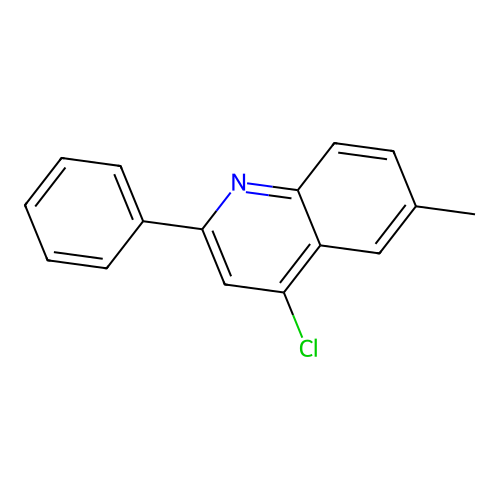 4-Chloro-6-methyl-2-phenylquinoline structure