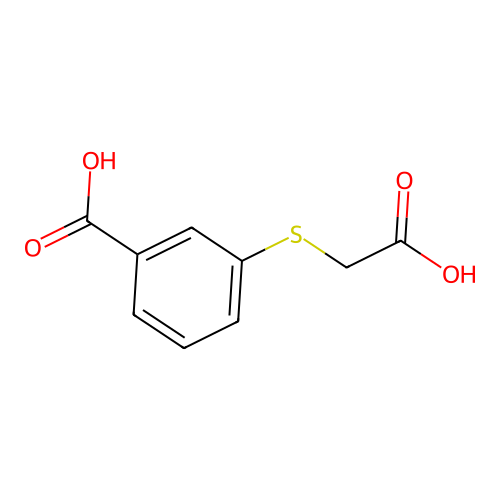 3-[(Carboxymethyl)thio]benzoic acid structure