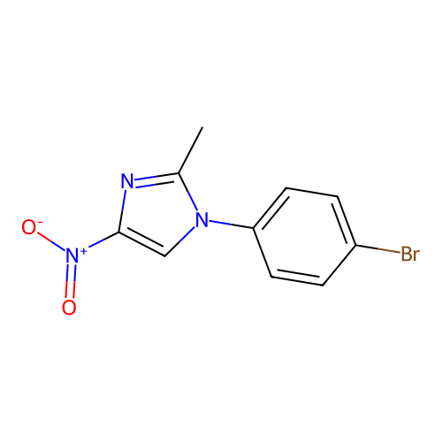1-(4-Bromophenyl)-2-methyl-4-nitro-1h-imidazole structure