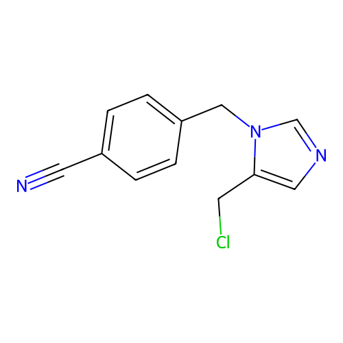 1-(4-Cyanobenzyl)-5-(chloromethyl)imidazole structure