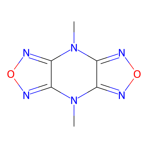 4,8-dimethyl-4H,8H-bis[1,2,5]oxadiazolo[3,4-b:3',4'-e]pyrazine structure