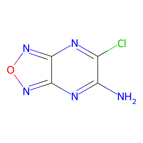 6-Chloro-1,2,5-oxadiazolo[3,4-b]pyrazine-5-ylamine structure