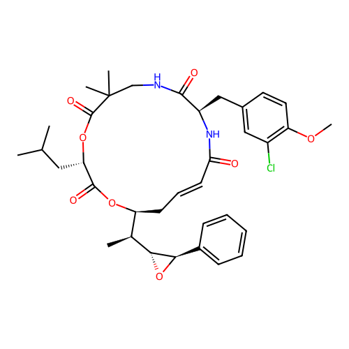 Cryptophycin 52 structure
