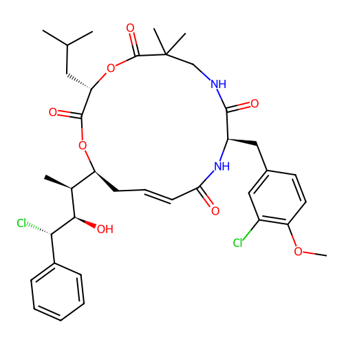 Cryptophycin 55 structure